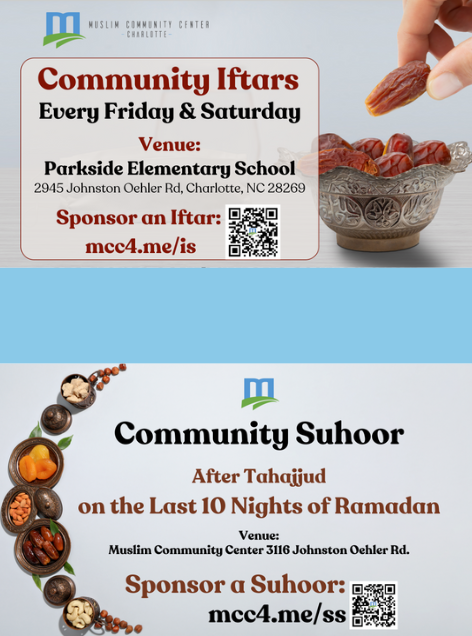 Community Iftars and Suhoor